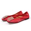 Fashion Comemore Leather Slip On Shoes for Women Ballet Flats Shallow Female Flat Shoe Red 2024 Spring Summer Fashion Women's Moccasins