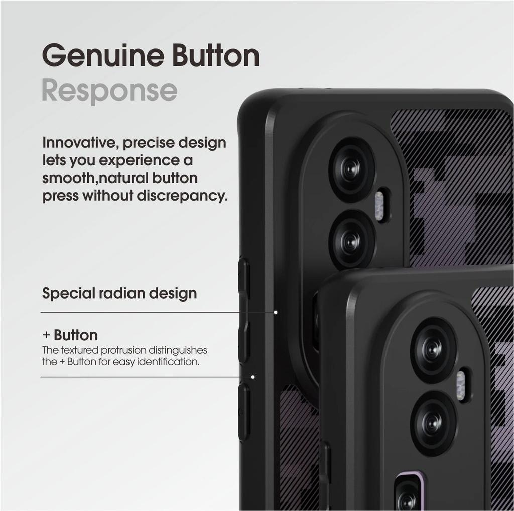 (В комплекте ремешок на запястье)Чехол BMRS для Oppo Reno 10 Pro+ камуфляжный, прозрачный жесткий защитный чехол