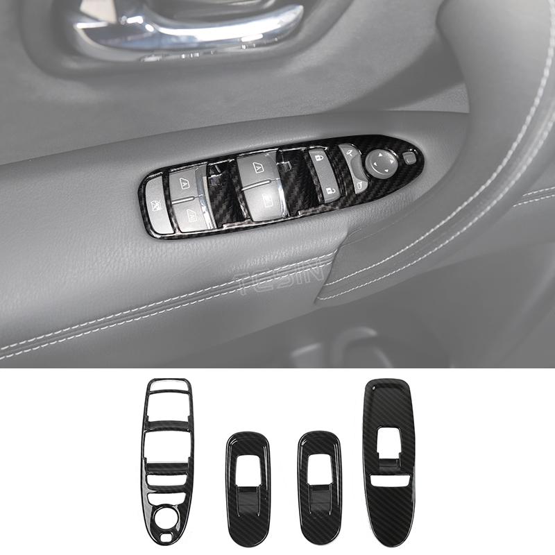 TESIN ABS углеродное волокно, центральная консоль автомобиля, украшение на приборную панель, наклейки, аксессуары для интерьера для Nissan Patrol Y62