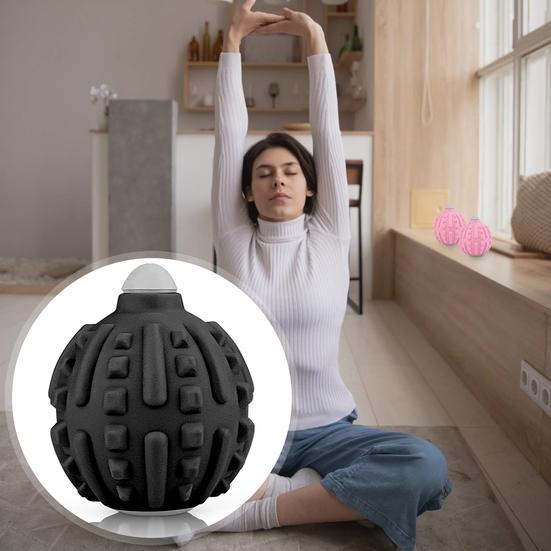 Вибрирующий массажный мяч, высокоинтенсивный массажер для облегчения боли, физиотерапия, портативный массажер для глубоких тканей, мяч для фасций