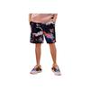 Li Ning Badfive Sports Basketball Series Theme All Over Print Loose Knit Shorts Men Shorts Colorful-Camouflace AKSR155-3