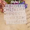 DIY Craft Alphabet Letter Stencils Template Painting Scrapbooking Embossing Stamping Album Card Decorative Embossing Paper Cards