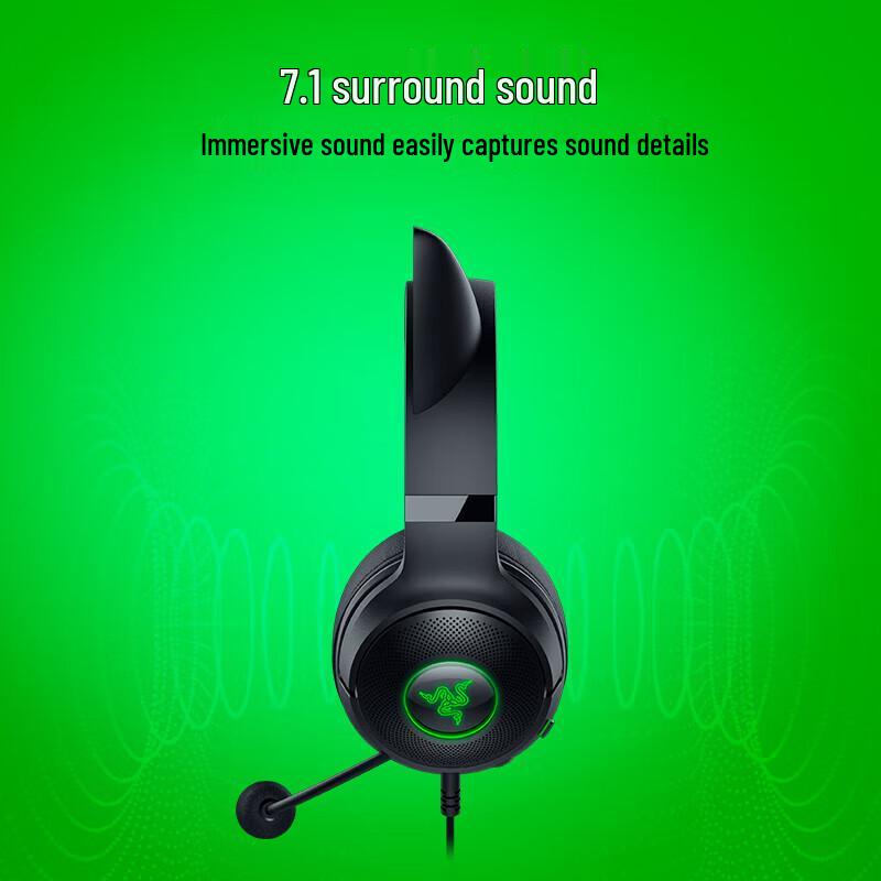 Razer Kraken Kitty Edition V2 Wired Gaming Headset