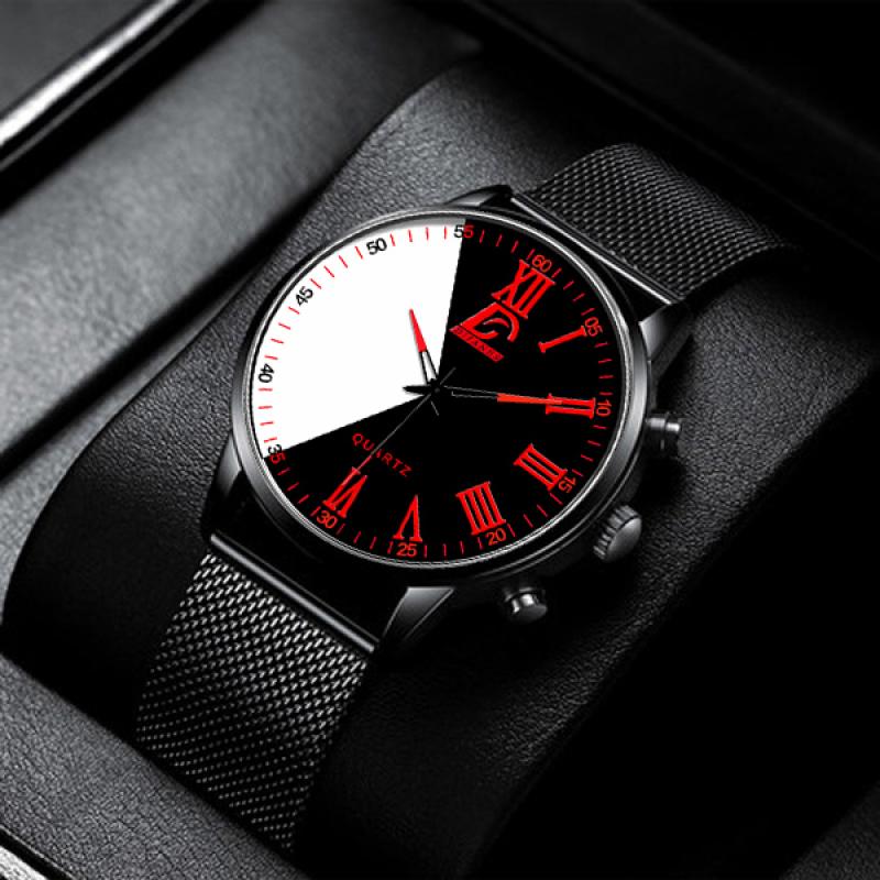 Fashion Mens Watches Casual Quartz Wrist Watch for Men Luxury Business Black Watch Male Clock