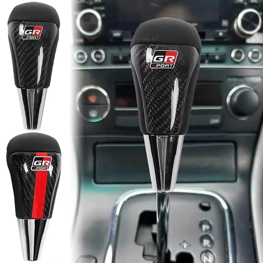 Ручка КПП Автомобиля Углеродное Волокно Кожа Рычаг Переключения Для Toyota GR Sports Corolla Supra Гоночные Детали Yaris Аксессуары