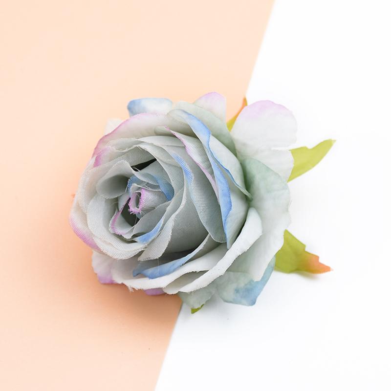 10/20pcs Artificial Flowers Silk Roses Wall Scrapbooking Wreaths Diy Gifts Candy Box Home Room Wedding Outdoor Decora Needlework