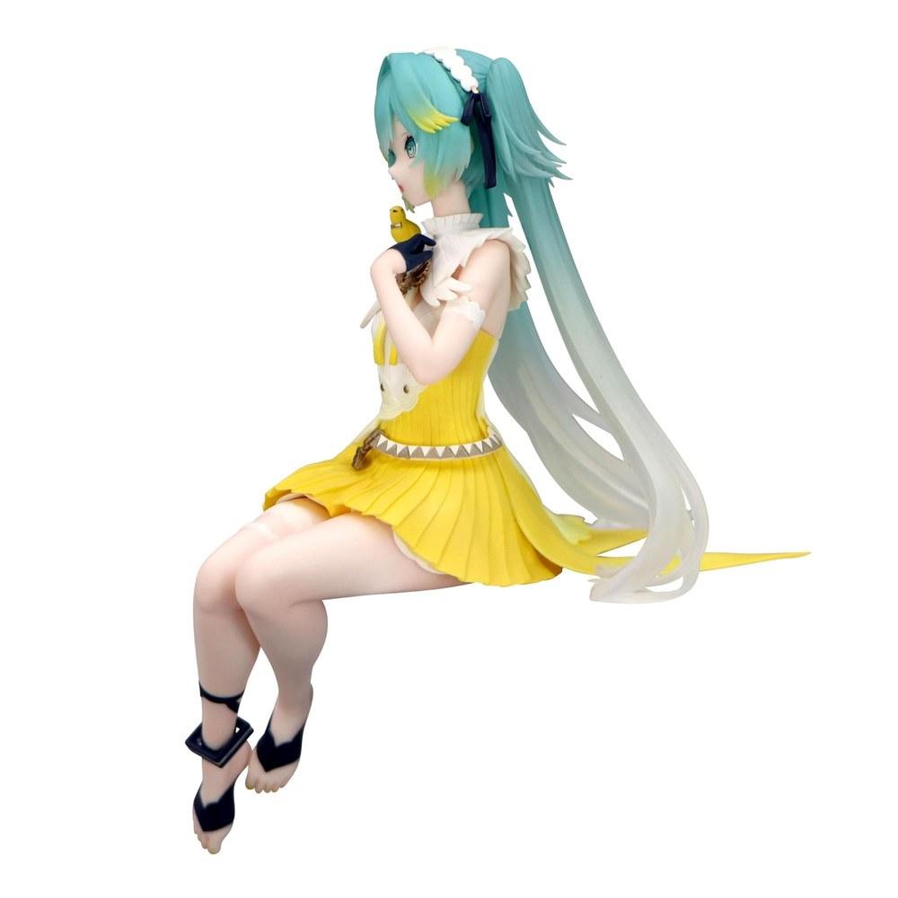 Фигурка-стоппер для лапши Hatsune Miku от Furyu, версия «Канарейка». 5,5 дюймов