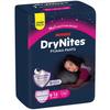 Подгузники-трусики Huggies DryNites от ночного недержания для девочек 8-15 лет 26-45 кг Упаковка Jumbo 13 шт. Серые