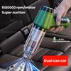 Беспроводной автомобильный пылесос 9000Pa, сильное всасывание, низкий уровень шума, перезаряжаемый мини-пылесос для влажной и сухой уборки, портативный воздуходувка