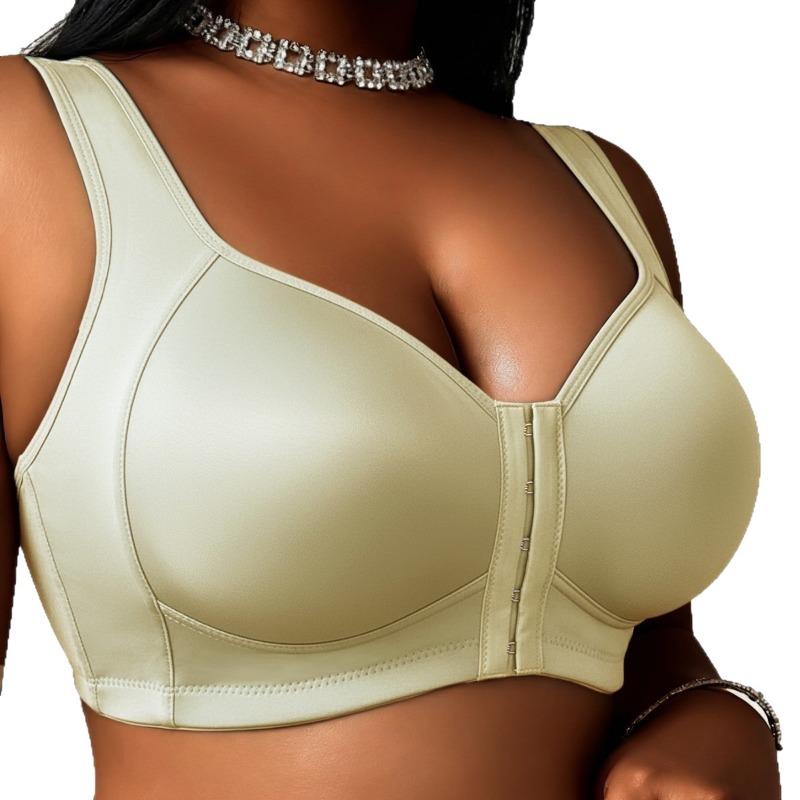 Women S Front Closure Push Up Plus Size Smooth Sports Bra No Underwire