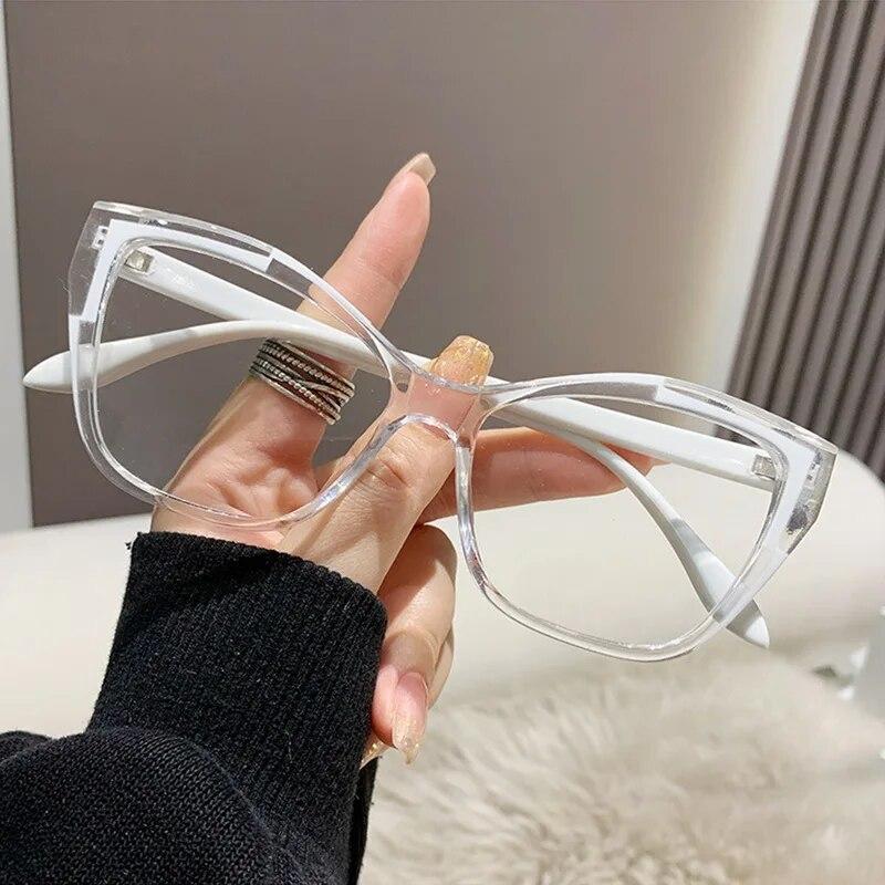 Women Eyeglasses Optical Spectacle Blue Light Blocking Glasses Designer Cat Eye Transparent Ladies Fashion Eyewear