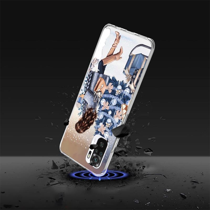 Christmas Girls Tree Gift Phone Case For Xiaomi Redmi Note 10 11 12 13 14 15 Pro Plus 11S 12S 14S 11T 11E 10S Soft TPU Back Cove