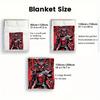 Samurai 2D Flat Pattern Flannel Blanket High quality All Seasons Warmth and Comfort Perfect for Christmas Gifts.SMT0917511