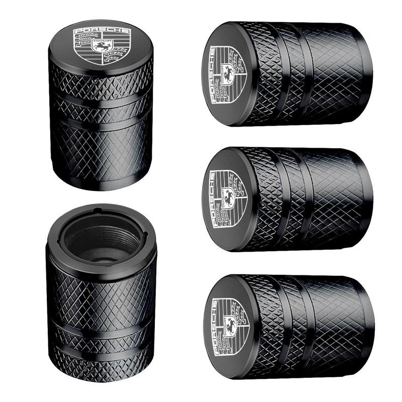 5 шт. Металлическая пылезащитная крышка колпачка клапана шины колеса автомобиля для Porsche Panamera Cayenne Taycan 911 718 Macan Carrera-GT Аксессуар