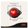 24V Clearance Lamp for Truck Trailers trucks  Marker lights Universal Fit, Color Red, Pack of 15