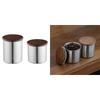 Portable Round Coffee Container Stainless Steel Coffee Canister Coffee Storage Jar Perfect Gift for Coffee Enthusiasts