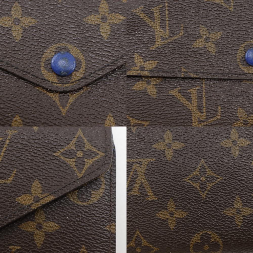 Louis Vuitton Portefeiulle Josephine Purse M60164 Three Fold Brown Monogram Canvas Women Used