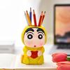 Miniso Милый Биксин Карандаш Шин-чан Подставка для ручек Серия Офисный Настольный Органайзер для хранения ручек Украшение Креативный Памятный Подарок