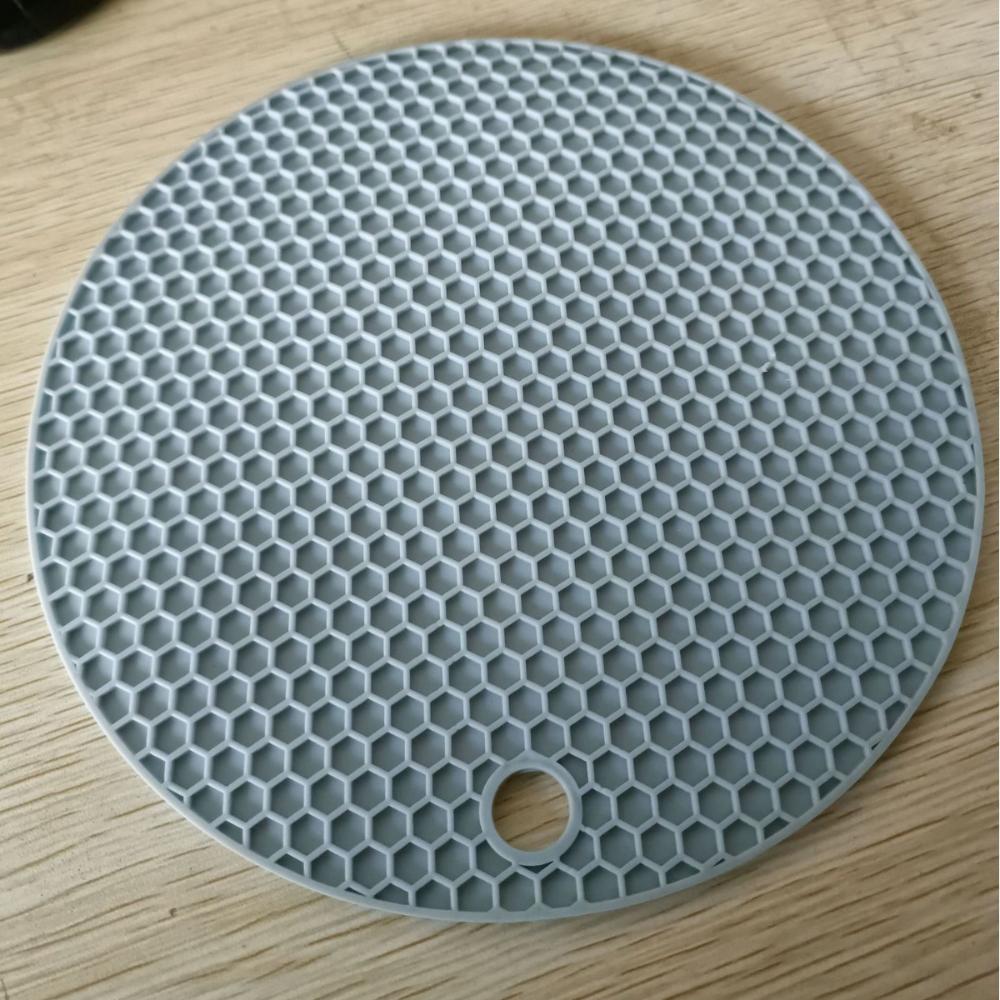 Круглая силиконовая подставка Нескользящая термостойкая подставка для кухни и обеденного стола