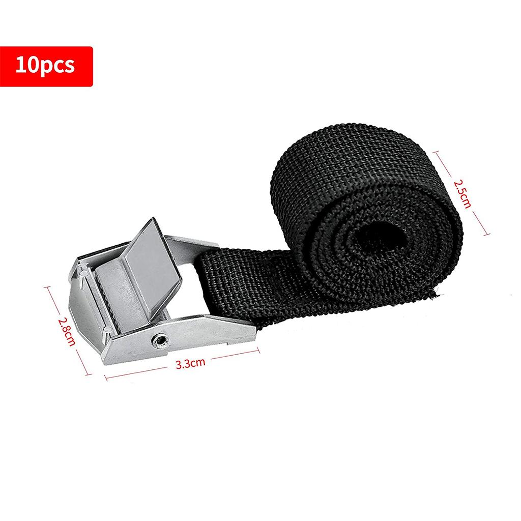 Tie Down Straps Heavy Duty Lashing Straps with Zinc Alloy Cam Buckle Sturdy PP Ribbon Backpack Bicycle for Carrier