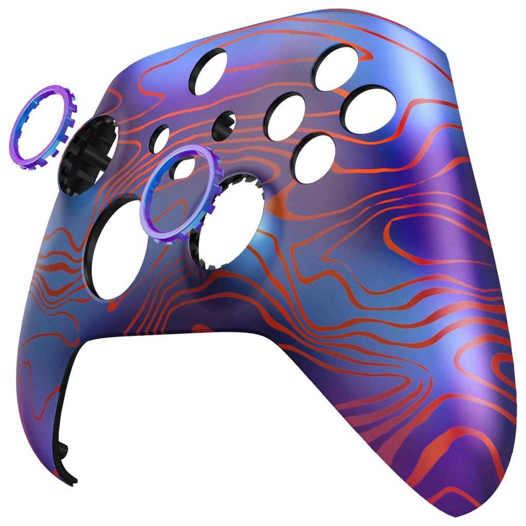 EXtremeRate Сменная лицевая панель с версией ASR, Пользовательская передняя крышка-накладка для Xbox Core и Xbox Series X S Ring, и [Дамаск]