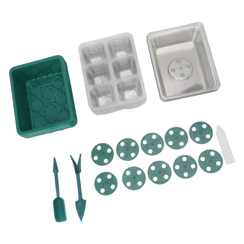 Поддон для рассады семян, пластиковый прозрачный лоток для садоводства, 6 отверстий