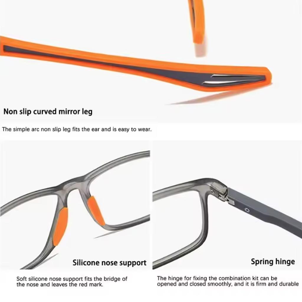 Очки для чтения мужские женские с защитой от синего света спортивные диоптрии от +1.0 до +3.0