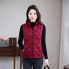 Women's Light  Plus Size Down Vest Stand Collar Loose