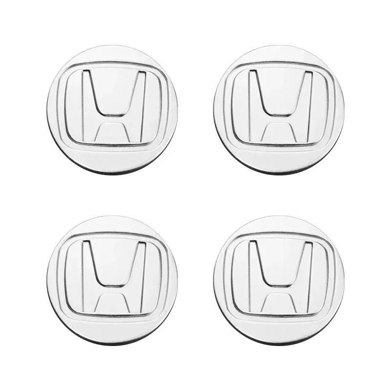 For Honda Acco4PCS 58MM/69MM Car Badge Wheel Center Cover Stickers Hub Caps Decal for Honda Accord Elysion CR-Z Odyssey SPIRIOR Accessories