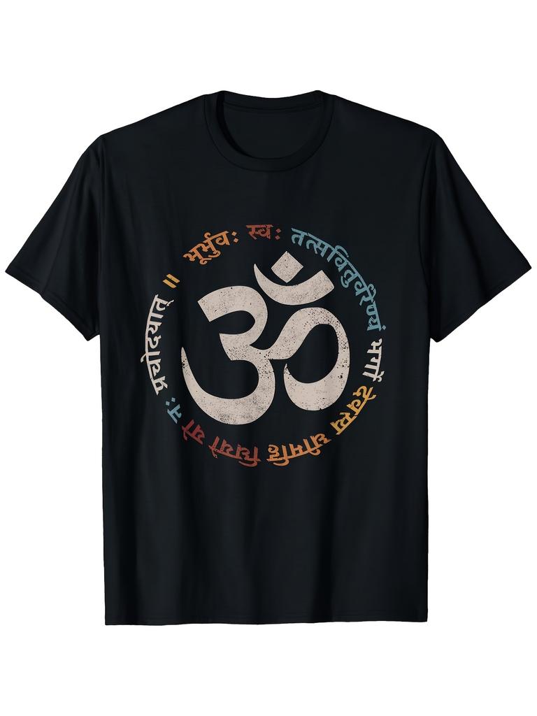 Unisex Gayatri Unisextra Hindu Deity TShirt 180gsm Breathable Polyester Retro Crew Neck Tee Vibrant Print For Daily Wear And Pilgrimage