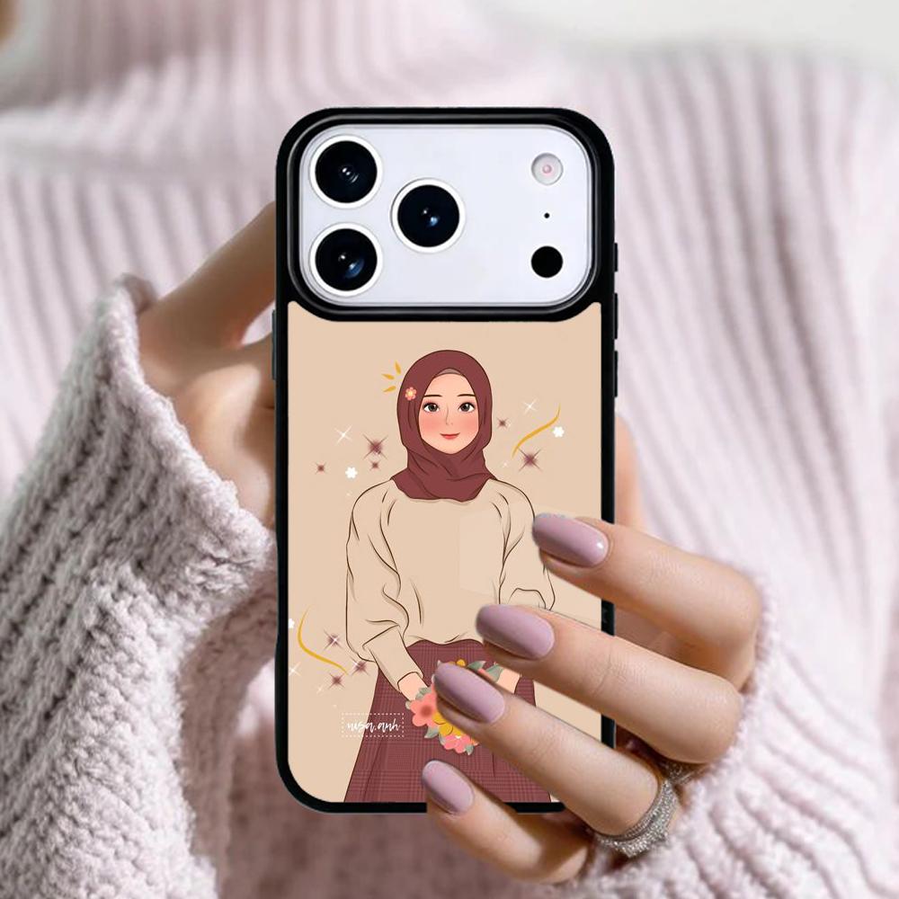 Королева никаба Исламская мусульманка Чехол для телефона Для Apple iPhone 17 Air 16E 15 14 Plus 13 12 11 Pro Max Mini Funda Чехол