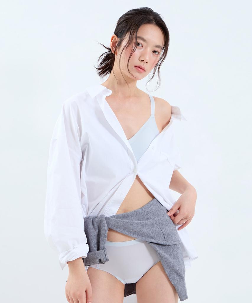 Keulokeodailineoweeo [4 комплекта] Coolite Silky Fit Бюстгальтер-слип с бретелями "все в одном" и комплект трусиков