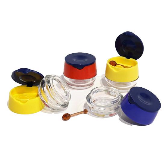 Контейнеры для бальзама для губ, прозрачные мини-баночки, флип-топ, футляр для макияжа