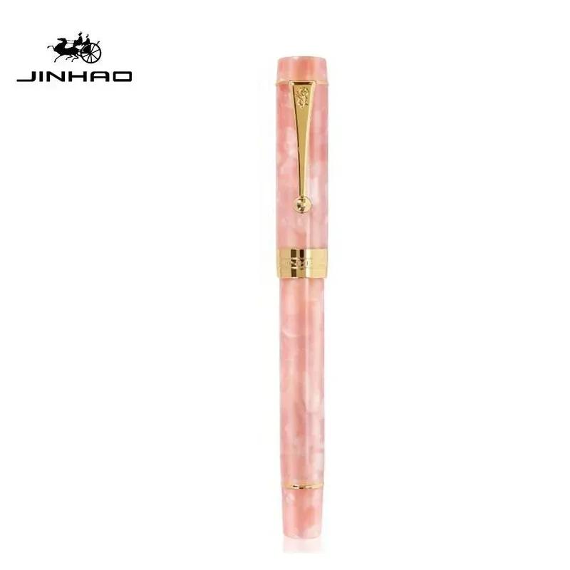 Jinhao 100 Centennial Перьевая ручка из смолы EF/F M / Изогнутое перо Золотой зажим Деловые Офисные Школьные принадлежности Канцелярские товары PK 9019