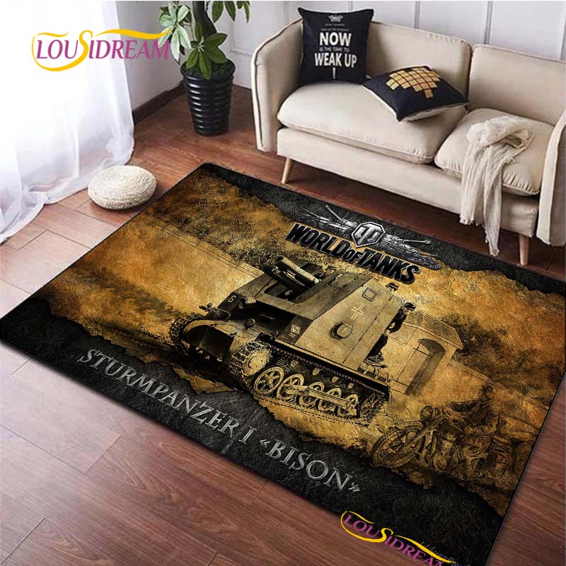 Игровой ковер World Of Tanks для гостиной, спальни, украшения стола, коврики, кухонный коврик против скольжения, альфомбра, подарок на день рождения
