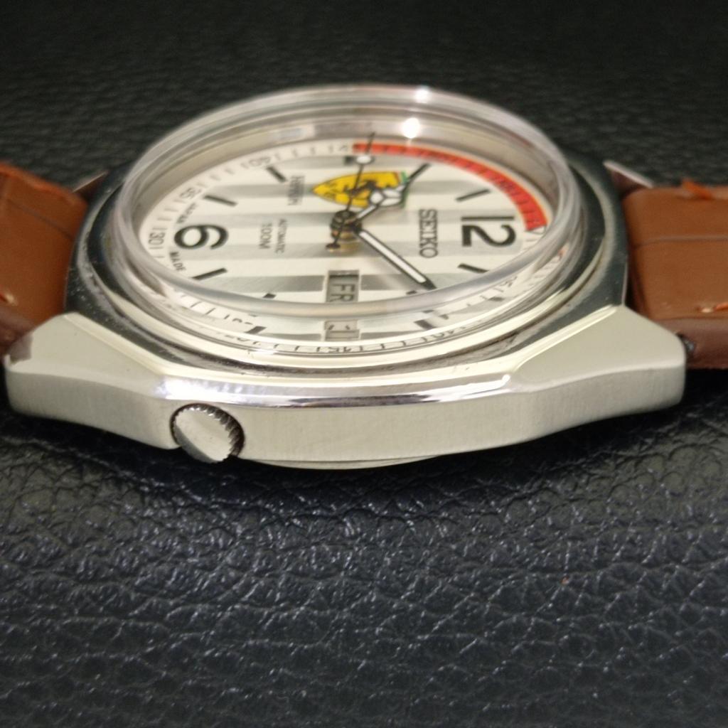 ВИНТАЖНЫЕ МУЖСКИЕ ЧАСЫ SEIKO AUTOMATIC 7009A ЯПОНИЯ ЦИФЕРБЛАТ FERRARI a700406-5 R203-a700406
