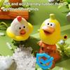 Squeaky Chick Squeeze Toy Stress Anxiety Relief Screaming Duck Sensory Toy Portable Travel Calming Decompression Animal Fidget Toy