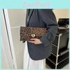 Stylish Envelope Clutch Bag For Women In Milk Texture Zebra Print Or Leopard Pattern Ideal For Summer Outings