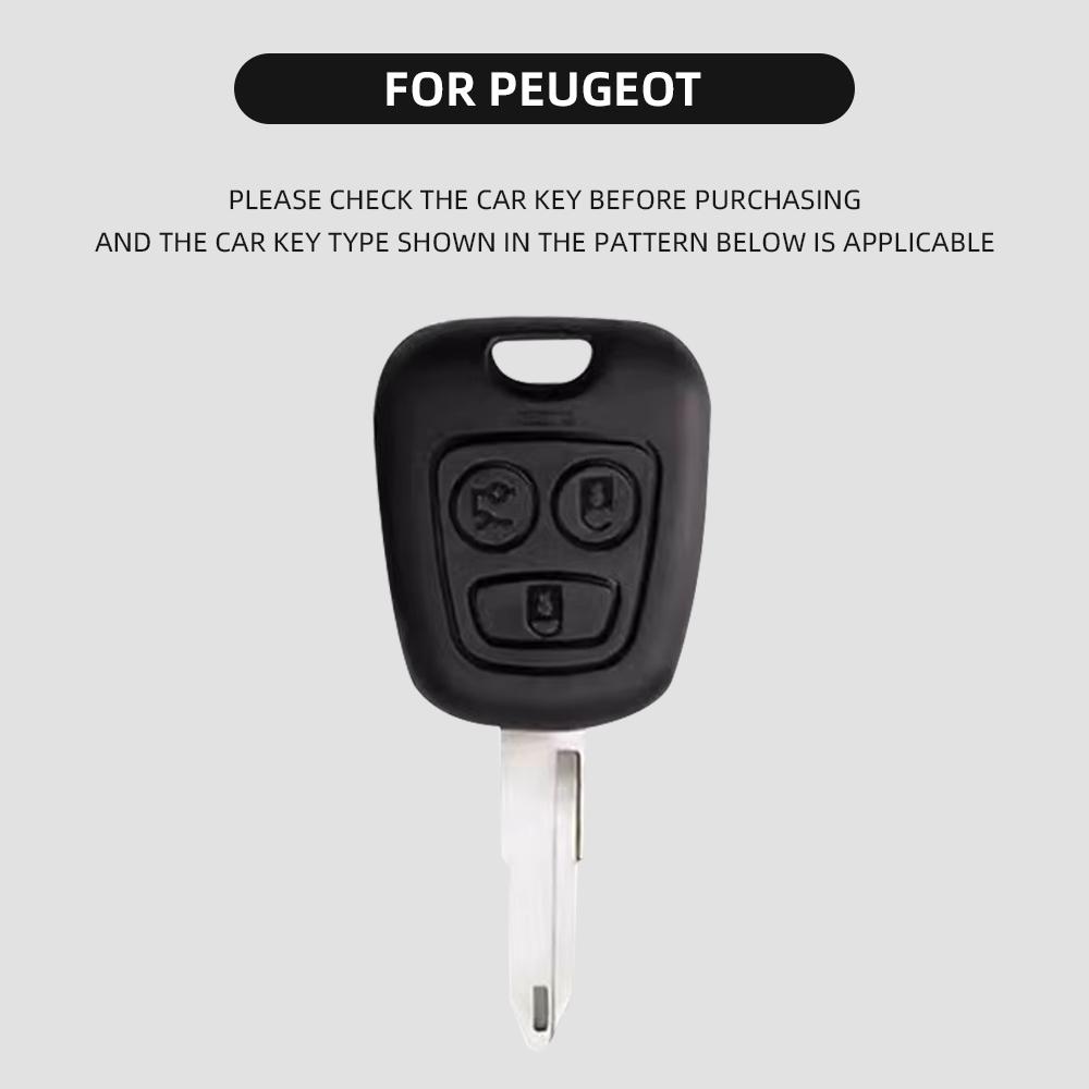 3buttons Auto Shell Fob Protector TPU Car Remote Key Case Cover for Citroen C1 C4 for Peugeot 106 107 206 207 306 307 406 407