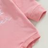 Baby Girls Long Sleeve Jumpsuits Casual Letter Print Sweatshirt Romper for Newborn Infant Toddler Cute Clothes