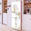 3D Flowers Self Adhesive Refrigerator Wrap Freezer Sticker Art Fridge Door Cover Wallpaper Relief Flower Kitchen Accessories