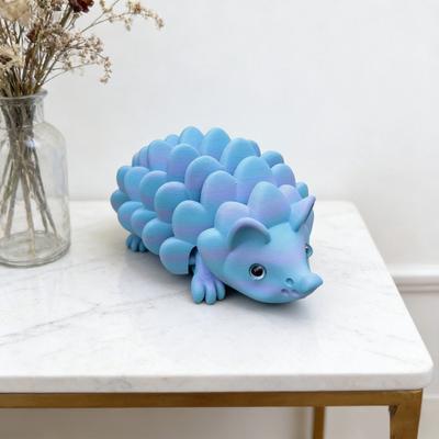3D-печатная фигурка ежа с подвижными суставами, имитация ежа, игрушка-антистресс, фиджет-игрушка, украшение для дома, офиса, рабочего стола
