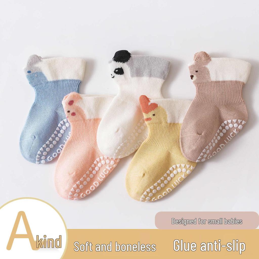Non-Slip Cold-Insulating Toddler Socks for Spring and Autumn - Loose Fit, Seamless, Class A Quality