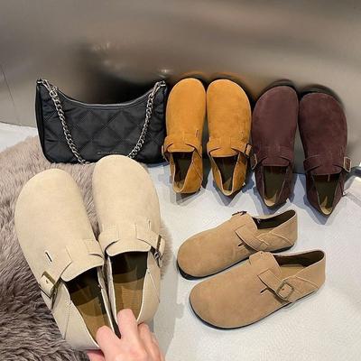 Однотонные туфли на толстой подошве, универсальные на плоской подошве, в стиле ретро, матовые, женские, летне-осенние, новые, в стиле пост-апокалипсиса, на мягкой подошве