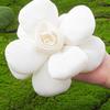 Soft 22cm Camellia Brooch 3D Formal Dress Badge Pin Large Flower Corsage  Clothing Accessory