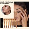 Moisturizing Liquid Face Concealer Contour Highlighter Face Blush Pen with Cushion Applicator Beauty Wand