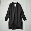 Export Export Tail Goods V Neck Pullover Long Sleeves Mid Length Long Length Shirt Cocoon Shaped Wide Version Slim Fit Slimming Dress Spring & Fall