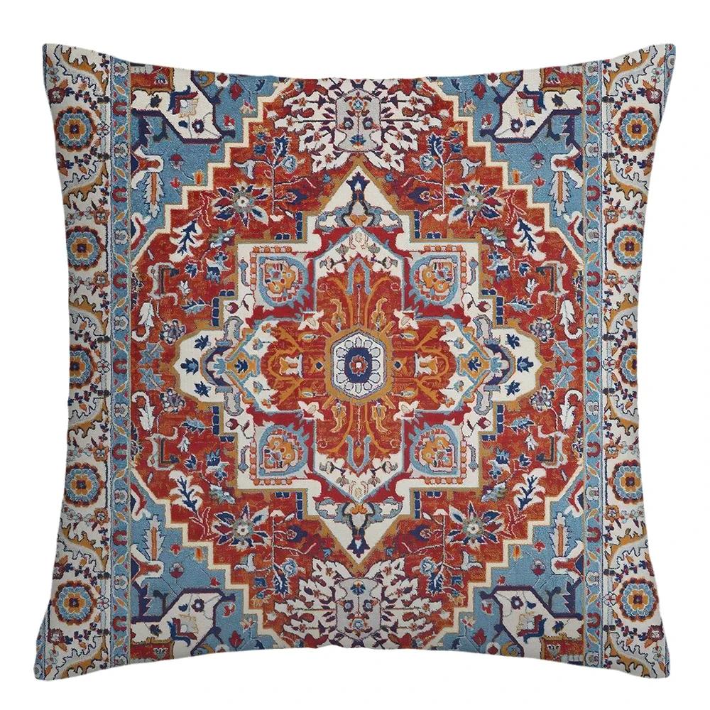 Moroccan Ethnic Cushion Cover, Short Plush Pillowcase 40x40 45x45 50x50 60x60, Sofa Decorative Cushion Cover, Home Decoration