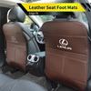 CKU5 Car Seat Back Storage Bag Leather Seat Anti-Kick Pad Accessories For Lexus CT200h ES250 ES300h IS250 IS200 GS300 GS460 GX470