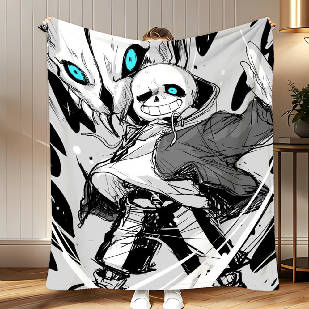 game Undertale Throw Soft Coral Fleece Blanket 310gsm Fluffy Warm Throw for Sofa Bed Couch Bedroom Decor